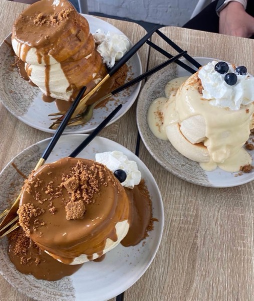 Soufflé-Pancakes bei Pufu